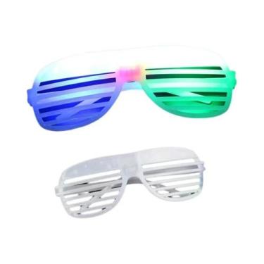 Imagem de Óculos De Festa LED Neon Com Lentes De Obturador Para Decoração De Fes