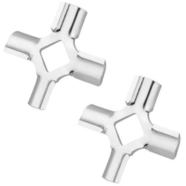 Imagem de Conjunto de 2 Lâminas em Aço Inoxidável para Picador de Carne, Compatíveis com as Batedeiras Modelos WPW10408733 W10408733 4162144 e 9706857