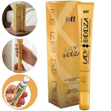 Imagem de Lady Gooza Intt Gel Feminino Sensibilizante Vibração 15g - Intt Cosmét