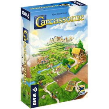 Imagem de Carcassonne Com 2 Mini Expansão Jogo De Tabuleiro Devir Português