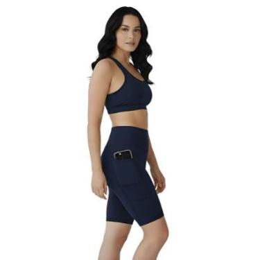 Imagem de Bermuda Fitness Feminina Com Bolsos Laterais-Feminino