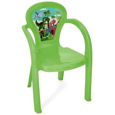 Imagem de Cadeira infantil Plástica Decorada Resistente Brincar Lanchar Estudar 