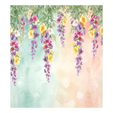 Imagem de SEHANY Vinhas vintage flores silvestres capa de ímã de máquina de lavar louça, painel magnético decorativo antiarranhões, adesivos de ímã de geladeira, decoração de flores de cozinha 58 x 66