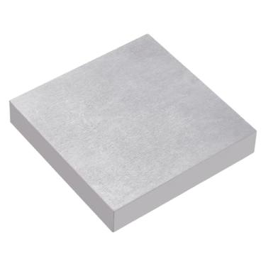 Imagem de HOBBIESAY 1 peça bloco de bancada de trabalho quadrado bloco de estampagem de joias ferramenta de joalheiro de bigorna plana bloco de metal branco 80 x 80 mm para estampagem de joias e trabalho de
