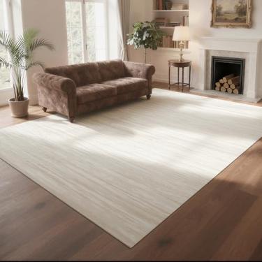 Imagem de Lbris Tapetes laváveis 20 x 25 cm x 25 cm para sala de estar - Tapetes abstratos modernos para quarto, sala de jantar, tapete grande macio de pilha baixa com suporte de borracha antiderrapante, tapete