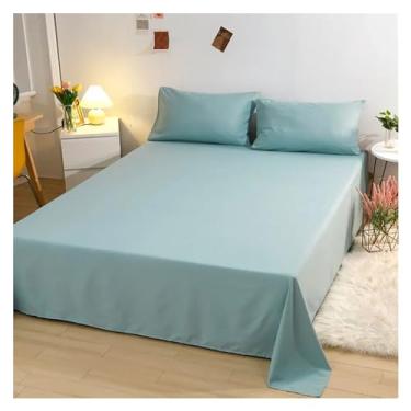 Imagem de Conjunto de capa de edredom de cor sólida, solteiro, Queen Size, barato, lençol de cima, fronhas, cama de luxo em uma bolsa (Queen amarelo)