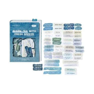 Imagem de Adesivos Vintage De Letras Em Inglês 50 Pcs Papel Especial DIY Scrapbo