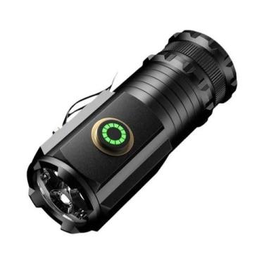 Imagem de Lanterna Tática LED Recarregável De Alta Potência 80W 7800mAh Para Eme