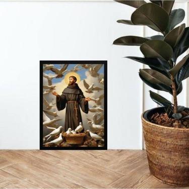 Imagem de Quadro São Francisco De Assis - Pombas 33X24Cm