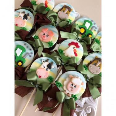 Imagem de Cortador Fazendinha Kit Ieda 6 Modelos Modulares 5 Cm