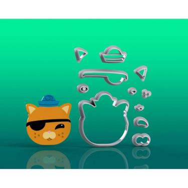 Imagem de Cortador Octonautas Tenente Kwazii Modular Tamanho 5Cm