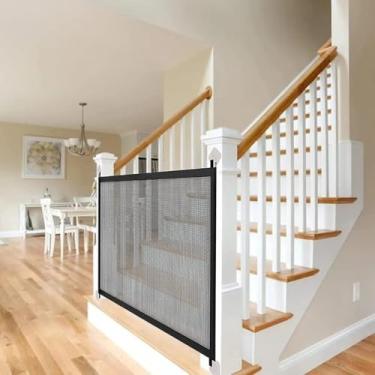 Imagem de Tela Grade 4 Metros Resistente Premium Portão Grande Longa Cachorro Pet Caes Cão Proteção Segurança Garagem Quintal