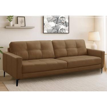 Imagem de Sofa 3 Lugares 210cm Couro Sintetico Corbelli Ferguile