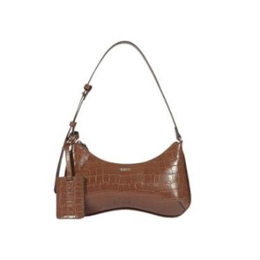 Imagem de Bolsa Schutz Média Yumi Croco Marrom-Feminino