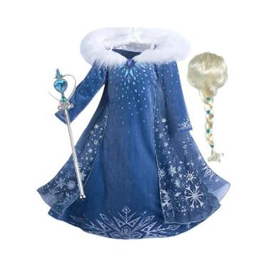 Imagem de Vestido De Princesa Elsa Frozen Para Meninas, Fantasia De Rainha Da Ne