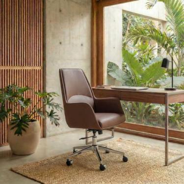 Imagem de Cadeira de Escritório Atlanta HomeNow Cor:Marrom