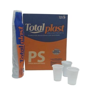 Imagem de 2.500 Copos Descartáveis Branco 200Ml Totalplast (1Cx) - Totalplast/Te