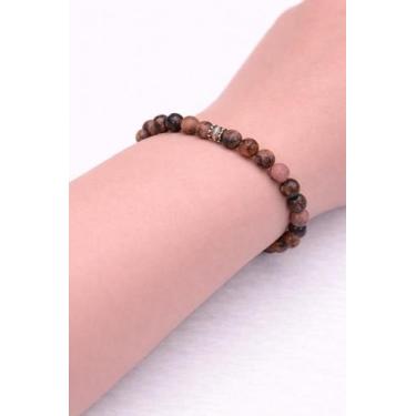 Imagem de Pulseira Espiritual Pedra Rodonita  Amor  Equilíbrio  Cura Emocional -