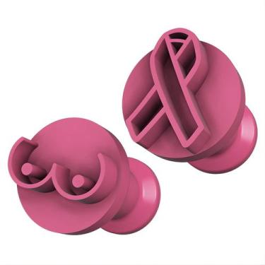 Imagem de Kit Carimbo Marcador Brigadeiros MULHER OUTUBRO ROSA Molde Festa Confe