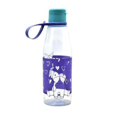 Imagem de Garrafinha Infantil de Plástico  Com Tampa Abre Fácil 530ml Plasútil, 
