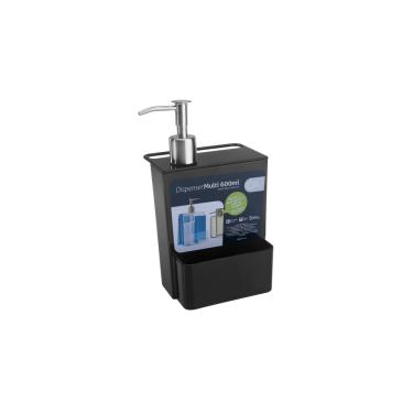 Imagem de Dispenser Para Detergente Coza Multi Glass 600 ml Preto