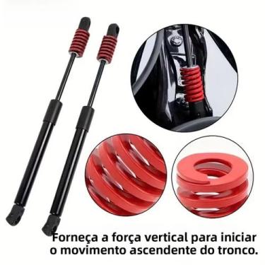Imagem de Novas Barras De Suporte Para Porta-Malas Traseiro De Carro Vermelho (2