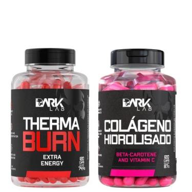 Imagem de Kit Therma Burn 120 Capsulas + Colageno Hidrolisado 120 Capsulas Dark 
