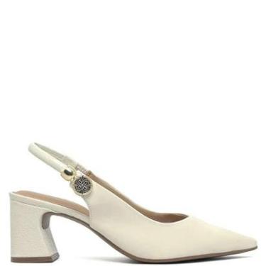 Imagem de Sapato Feminino Ramarim Bless Plus Salto Médio Coconut - Be-Feminino