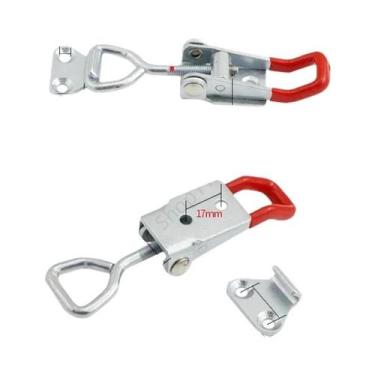 Imagem de Fecho De Alavanca Ajustável Reforçado 2 Peças Para Tampa De Defumador,