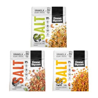 Imagem de KIT 3 Granolas GranoSquare Linha SALT 200g
