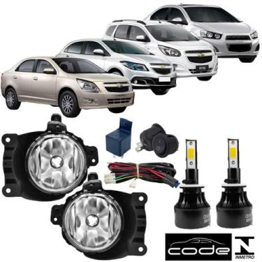 Imagem de Kit auxiliar chevrolet onix 2013 14 15 16 17 18 19 2020 led - BIBAS