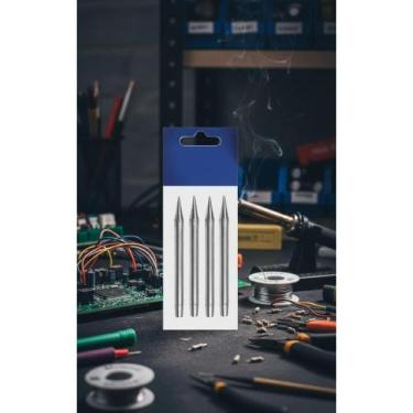 Imagem de 2x 4 Pontas Cônicas Ferro Solda 60W Precisão 1mm (Kit) - Congratulatio