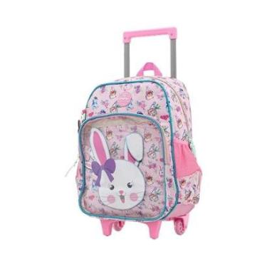Imagem de Mochila Carrinho Azul Kids Baby Animals | Luxcel-Unissex