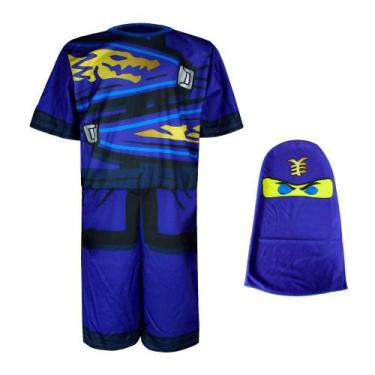 Imagem de Fantasia Infantil Ninjago Com Gorro Masters Spinjitzu Lego, G 9 - 12