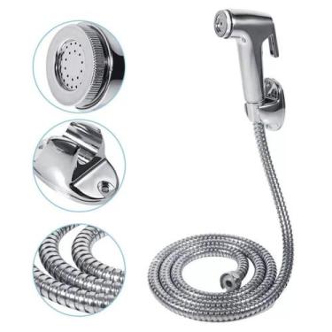 Imagem de Ducha Higiênica Bidê Lavat C /Gatilho + Mangueira Inox 1,4m - SHOWER, 