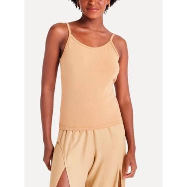 Imagem de Regata Simples Reserva 90227 Feminina Alças Finas Algodão T. P/GG, P, 