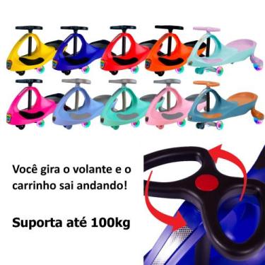 Imagem de Carrinho Gira Gira Car Rolimã Infantil Até 100kg Com luzes - Fenix Bri