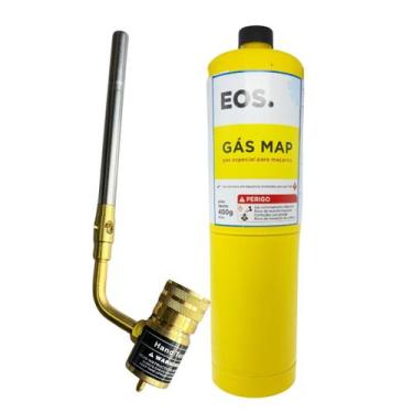 Imagem de Kit Solda Alumínio Maçarico Portátil + 1 Refil Gás Map 400g - TUNDRA A