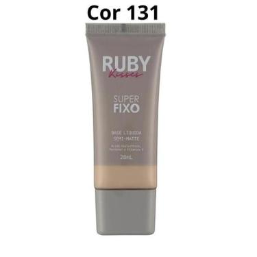 Imagem de Base Liquida Semi-Matte Super Fixo 28ml - Ruby Kisses, Cor 131