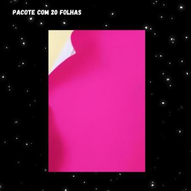 Imagem de Adesivo Neon A4 Off Paper 100g 20 Folhas, Pink