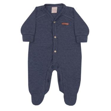 Imagem de Macacão Masculino Basic - Katita Kids, Azul jeans, PREMATURO