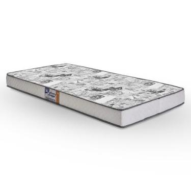 Imagem de Colchão Gazin Espuma Dream D23 Liso Branco Solteiro 88x188x12cm