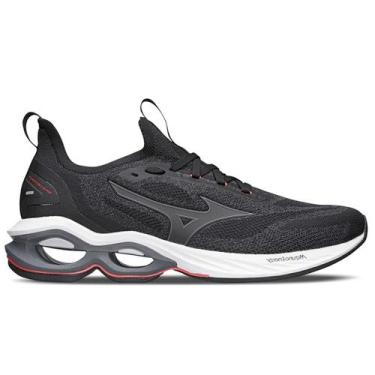 Imagem de Tênis Mizuno Wave Creation 24 Knit Masculino Preto, Preto, 42