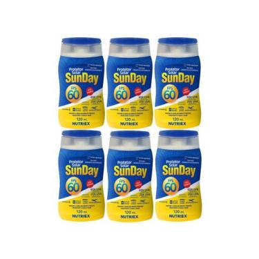 Imagem de Kit 6 Protetor Solar Sunday FPS 60 Corporal 120ml - Nutriex