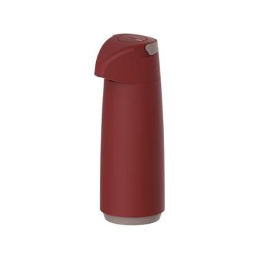 Imagem de Garrafa Térmica Tramontina Exata 6163918 1,8L, 1,8L, Vermelho e Bege