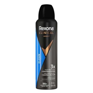 Imagem de Desodorante Rexona Men Clinical Clean Aerosol Antitranspirante 96h 150