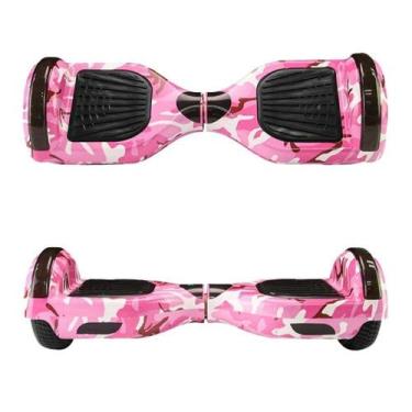 Imagem de Hoverboard Skate Elétrico 6,5 polegadas - Interbras, Rosa camuflado