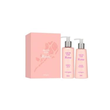 Imagem de Mahogany Kit Caixa Make Me Fever Rose - Sabonete Liquido 250ml + Hidra