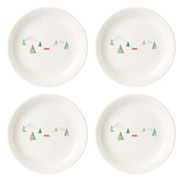 Imagem de Lenox Conjunto de pratos de jantar Profile Snow Day, 4 peças, 17 cm, branco