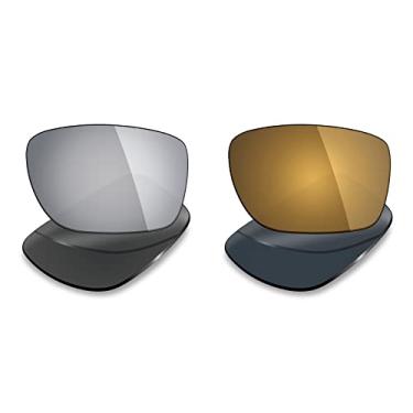 Imagem de Mryok 2 pares de lentes polarizadas de substituição para óculos de sol Oakley Turbine – opções
